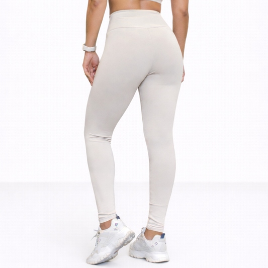 Calça Legging Off-White Zero Transparência Proteção Solar FPU 50+
