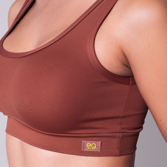 Top Fitness Feminino Ambar com Alta Compressão e Proteção Solar FPU 50+