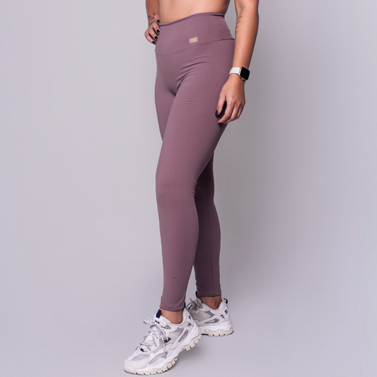 Calça Legging Fitness Feminina Cacau com Alta Compressão e Proteção Solar FPU 50+