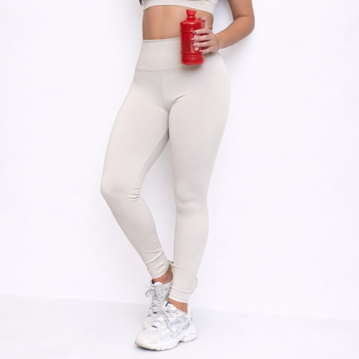 Calça Legging  Off-White Zero Transparência Proteção Solar FPU 50+