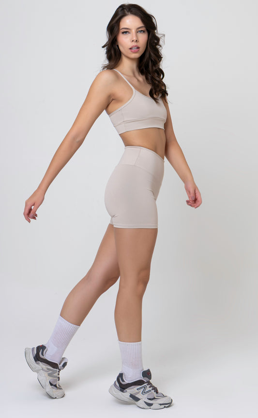 Conjunto Short + Top Off-white Blackout Zero Transparência