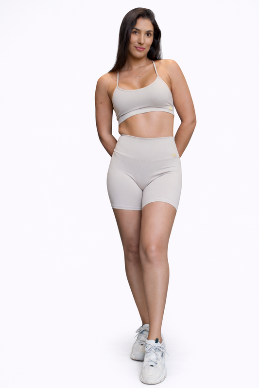 Conjunto Short + Top Off-white Blackout Zero Transparência